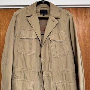 Banana Republic Jacket Mens Large Tan Safari Ready!